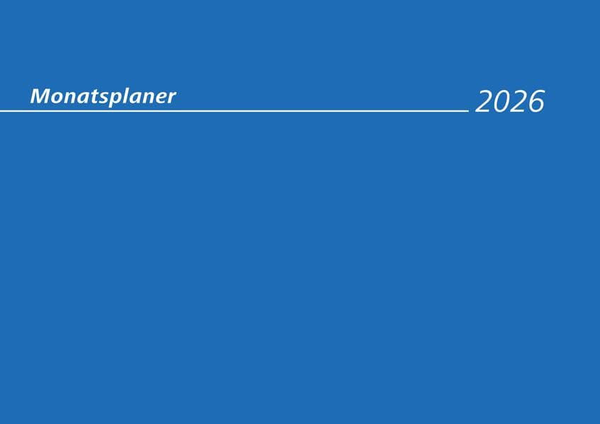 Zettler Monatsterminkalender 1M/1S 2026 - Wandkalender A4 30 × 21 cm, 1 Monat pro Seite, 16 Blatt, Drahtkammbindung mit Aufhänger, Wochenzählung, Vor- & Folgemonat, Sonn- & Feiertage