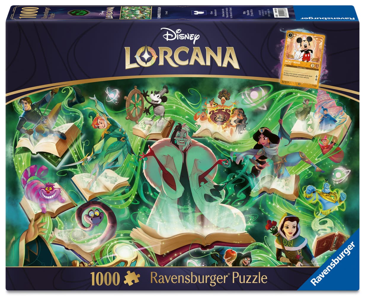 Erwachsenenpuzzle 1000 Teile - Disney Lorcana - Glimmers of the Realm: Emerald