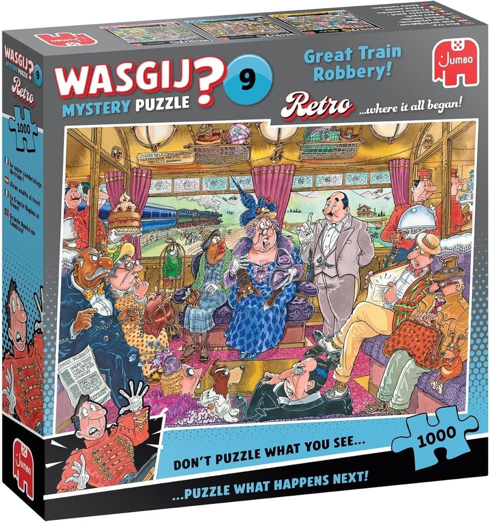Wasgij Retro Mystery 9 - Zugüberfall - Puzzle 1000 Teile