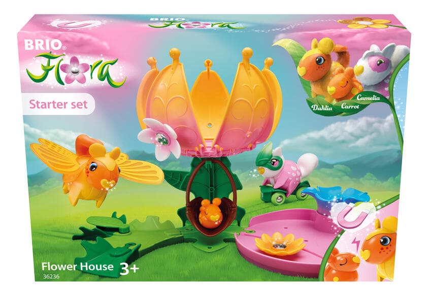 BRIO Flora - 36236 Starter-Set Blumenhaus | Spielzeug für endlosen fantasievollen Spielspaß für Mädchen und Jungen ab 3 Jahren