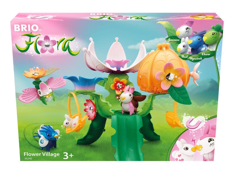 BRIO Flora - 36240 Starter-Set Blumendorf | Spielset für endlosen fantasievollen Spielspaß für Mädchen und Jungen ab 3 Jahren - wunderschönes Geschenk