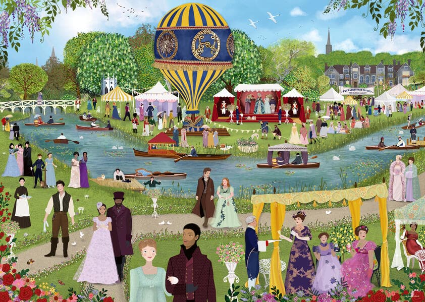 Erwachsenenpuzzle 1000 Teile - Bridgerton - Sehen und gesehen werden