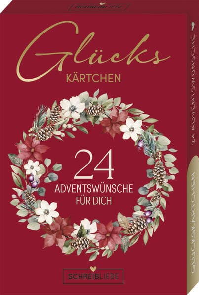 Glückskärtchen Advent-24 Adventswünsche