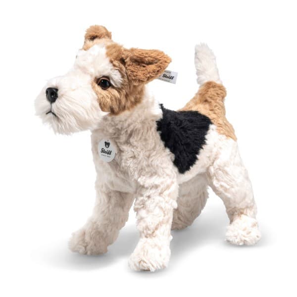 Steiff 076862 - Fox Terrier Foxy, 35 cm, Plüsch
