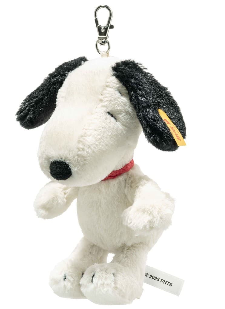 Steiff 024726 - Snoopy Anhänger, 15 cm, Plüsch-Hund aus der Comicserie Peanuts