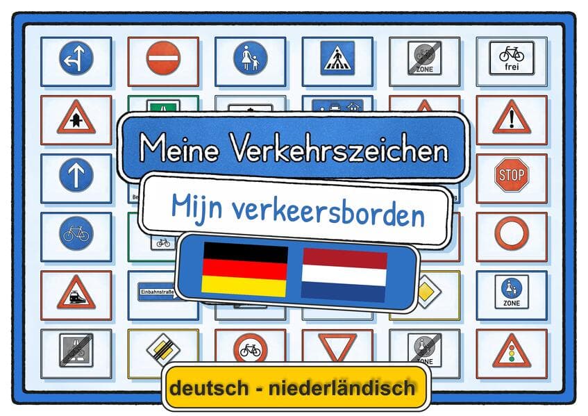 Meine Verkehrszeichen deutsch - niederländisch