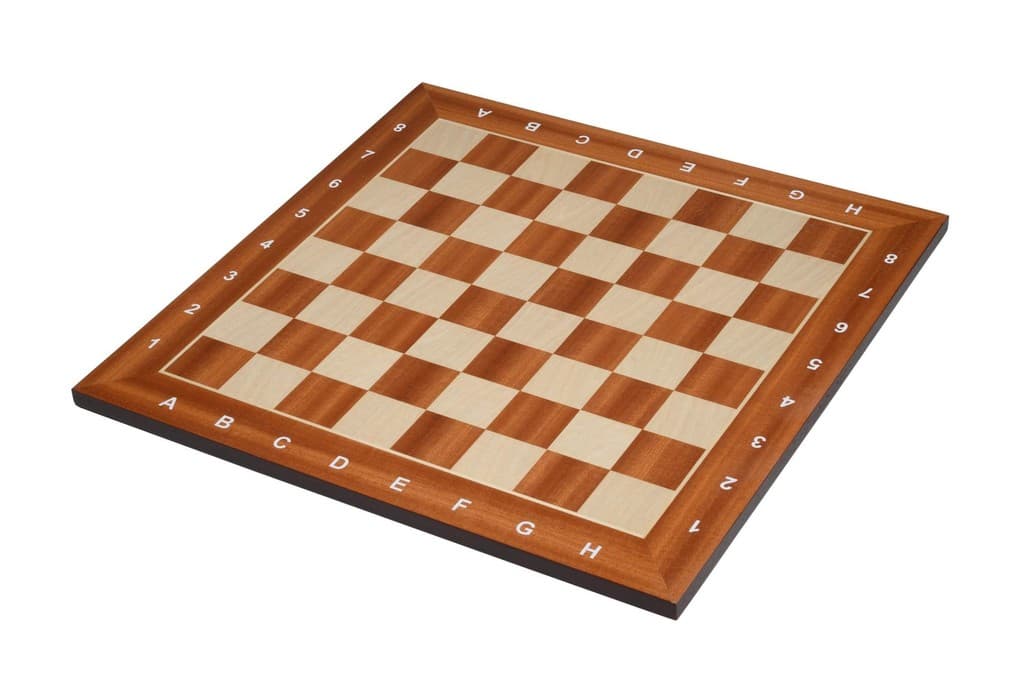 Philos 2381 - Schachbrett Madrid, Feld 40 mm, Holz, mit Randbeschriftung