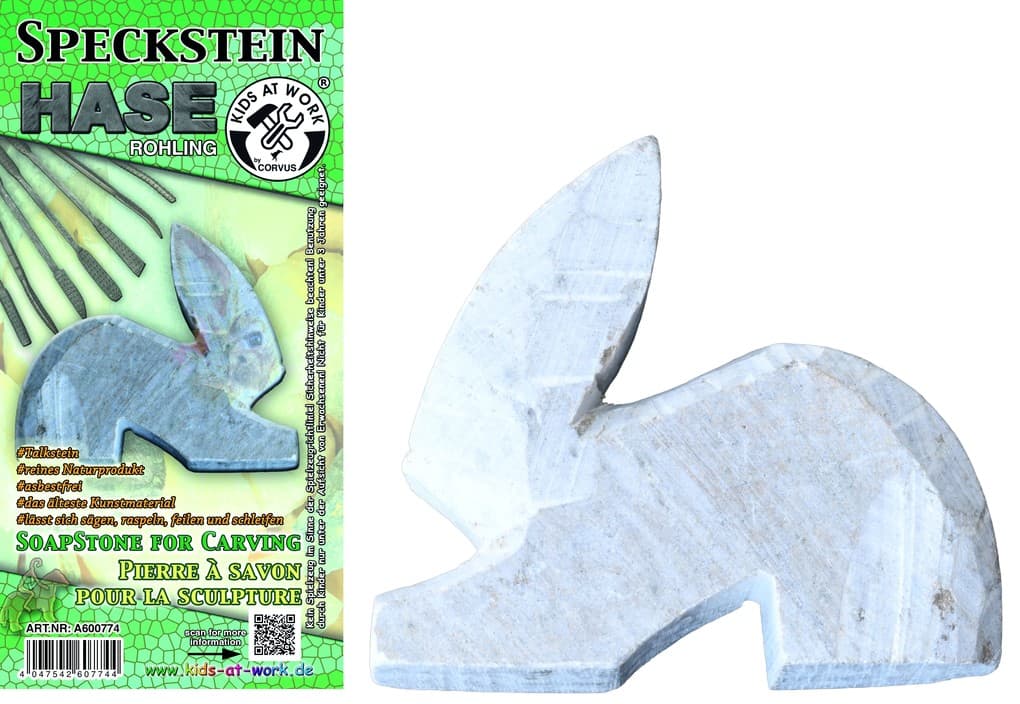 Speckstein Rohling Hase