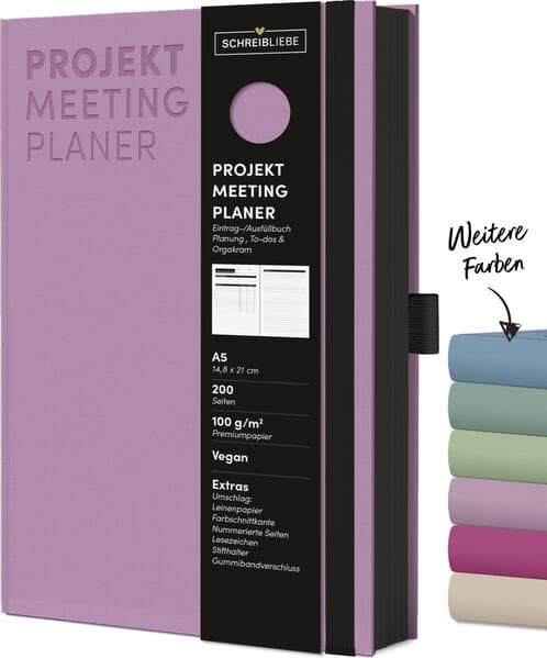 Projekt-Meeting Planer Flieder