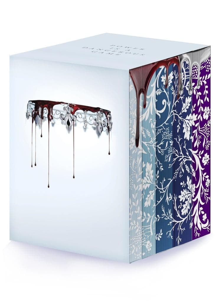 Red Queen 10th Anniversary Deluxe 5-book Box Set with stenciled edges