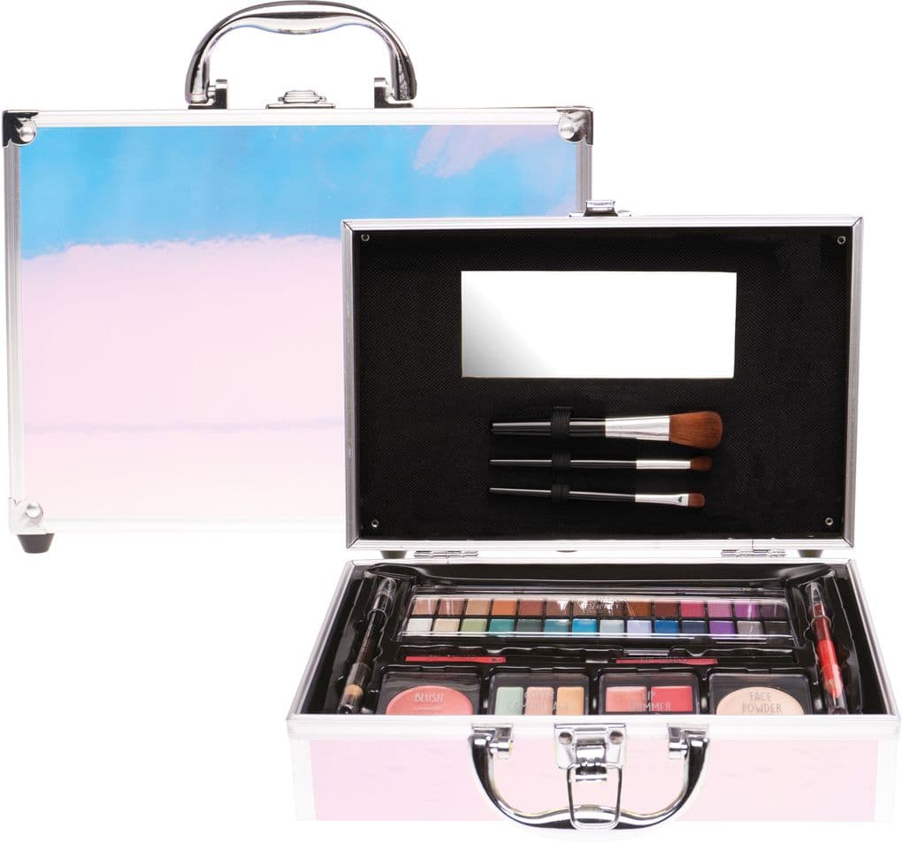 Kosmetikkoffer silber holografisch