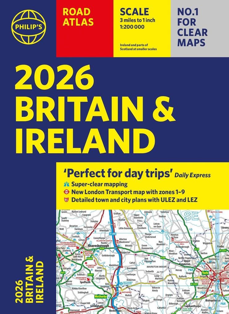 2026 Philip's Road Atlas Britain & Ireland