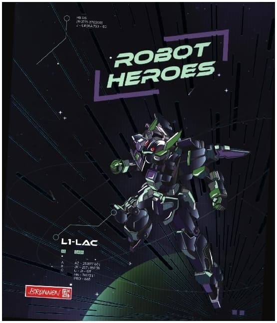 Ringbuch A4 2R 25mm Robot Hero