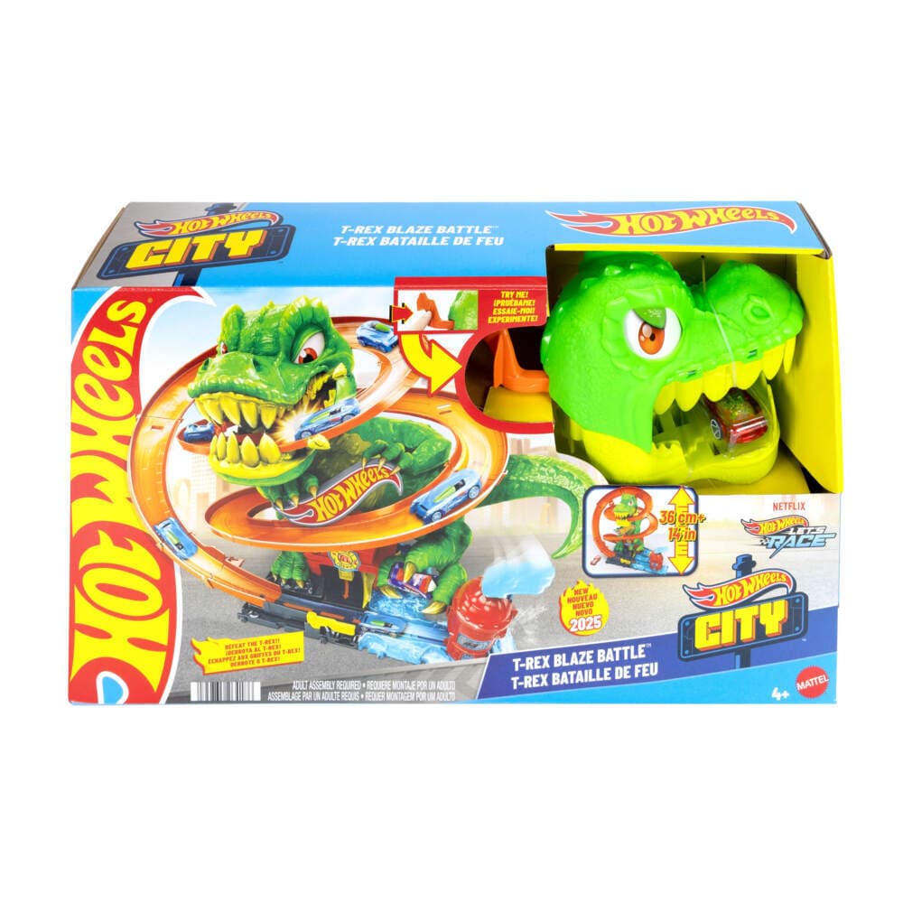 Hot Wheels City T-Rex-Schlacht