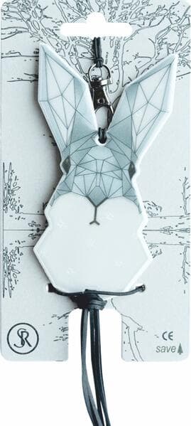 Softreflector ORIGAMI (Hase) Reflektor für Taschen und Kleidung