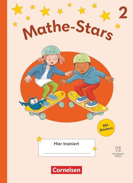 Mathe-Stars 2. Schuljahr - Regelkurs Ausgabe 2025 - Übungsheft mit Lösungen und digitalen Medien