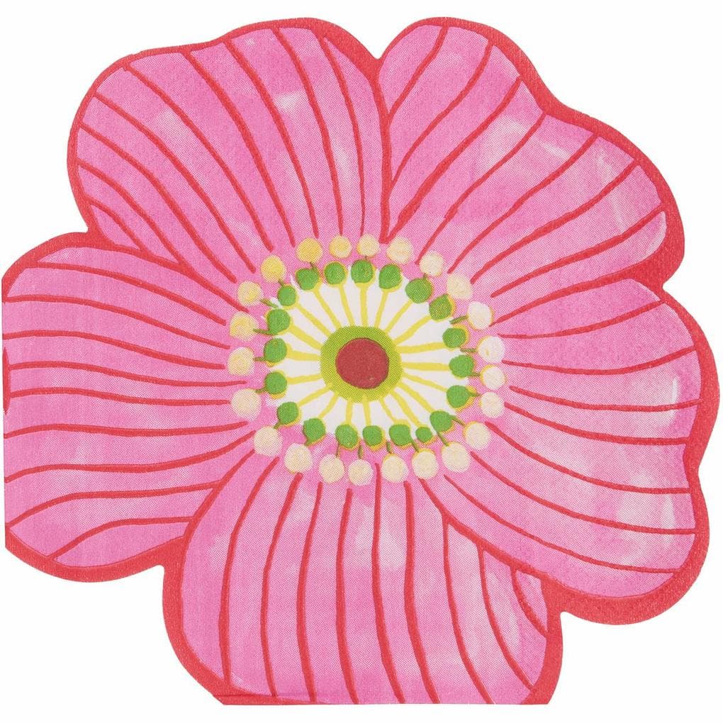 Serviette Pinke Blume, FSC MIX, 20 Stk, 32 x 30,5 cm, 17,5 g/m²