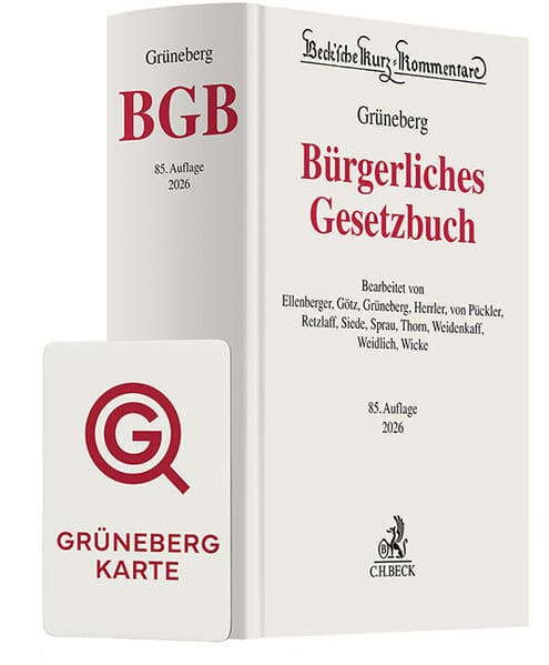 Grüneberg BGB Chat-Book 2026