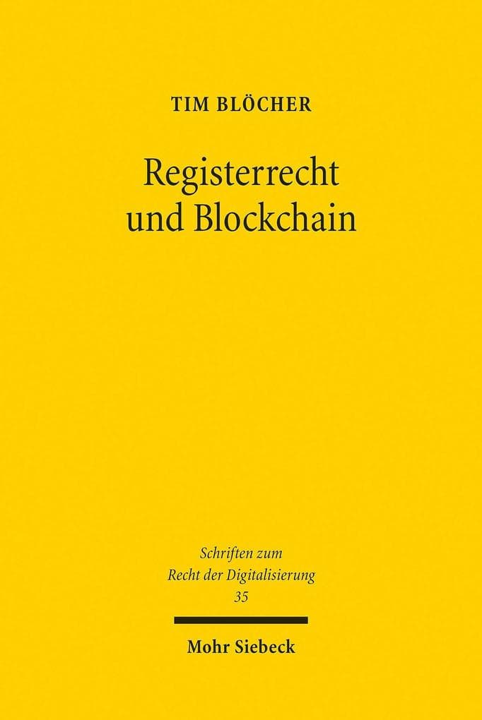 Registerrecht und Blockchain