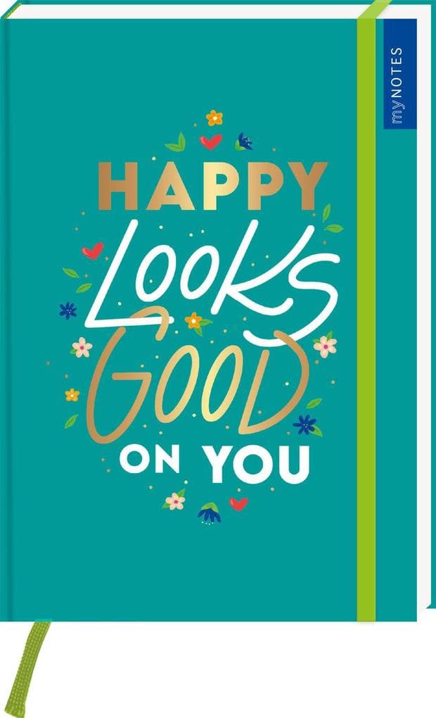 myNOTES Papeterie: Notizbuch A5 HAPPY LOOKS GOOD ON YOU - COLOR-POP