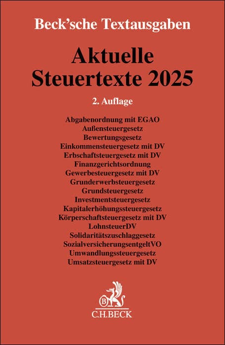 Aktuelle Steuertexte 2025