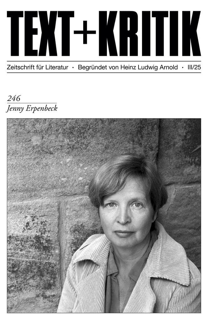 TEXT + KRITIK 246 - Jenny Erpenbeck