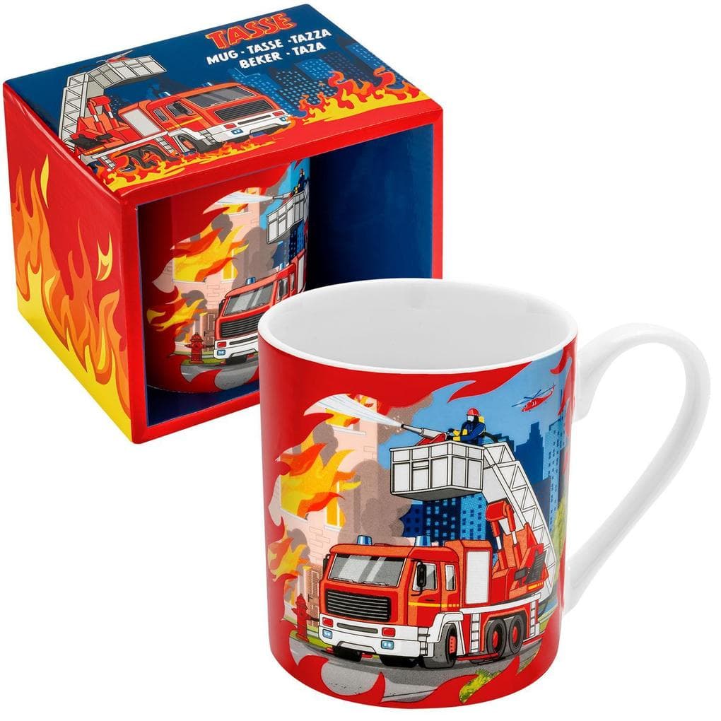 Tasse mit Motiv 'Feuerwehr'