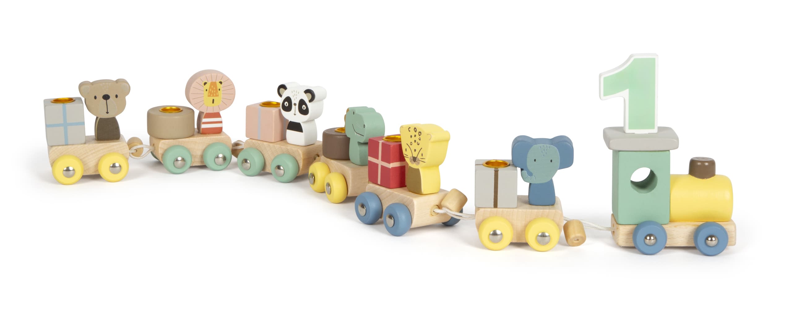 Geburtstagszug mit Tieren