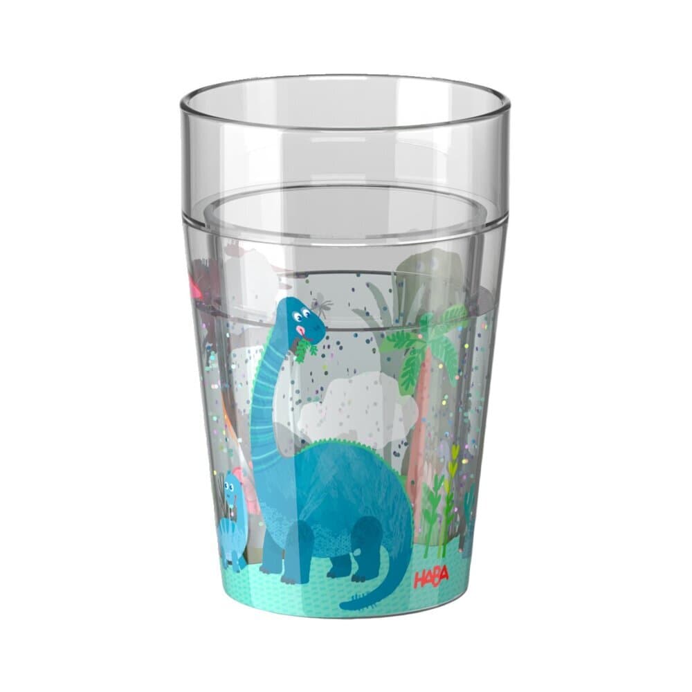 Glitzerbecher, Dino Motiv 1