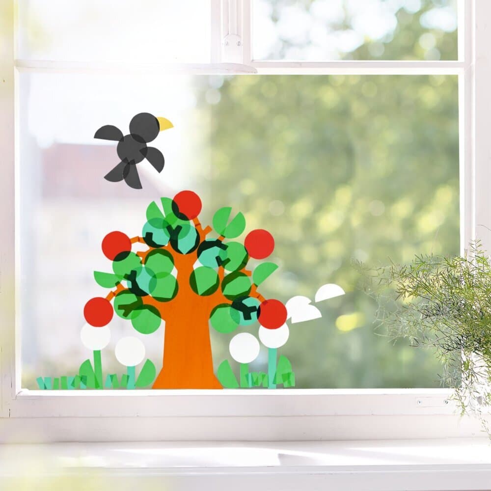 Bastelset - Fensterbild Jahreszeiten