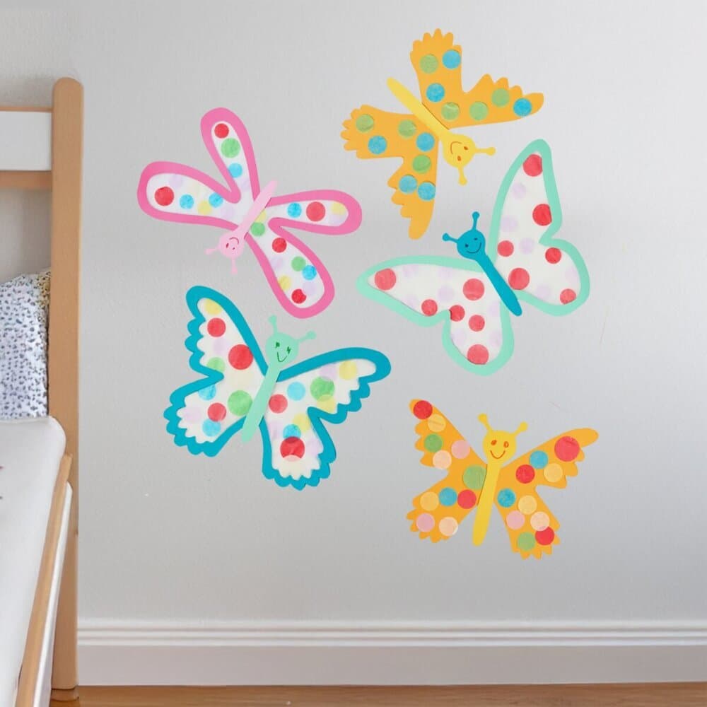 Bastelset - Erstes Kleben Schmetterlinge