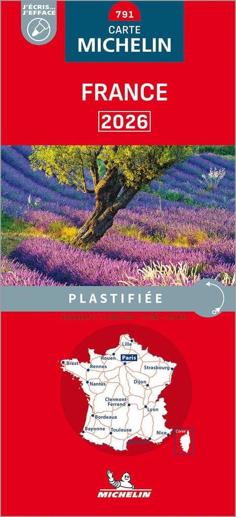 Michelin Frankreich 2026 (plastifiziert)
