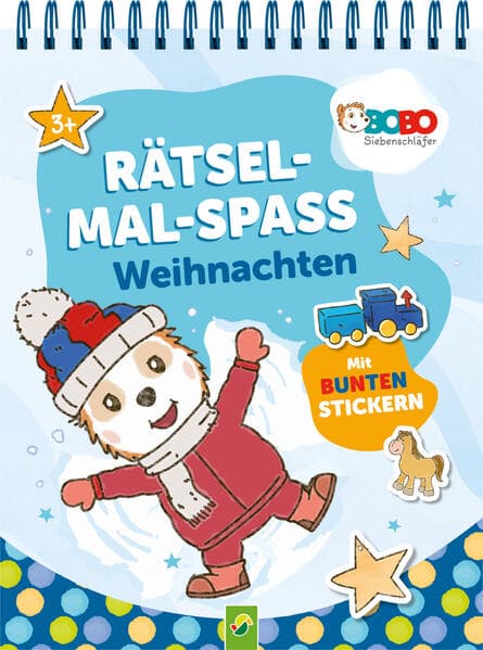 Bobo Siebenschläfer Rätsel-Mal-Spaß Weihnachten. Für Kinder ab 3 Jahren