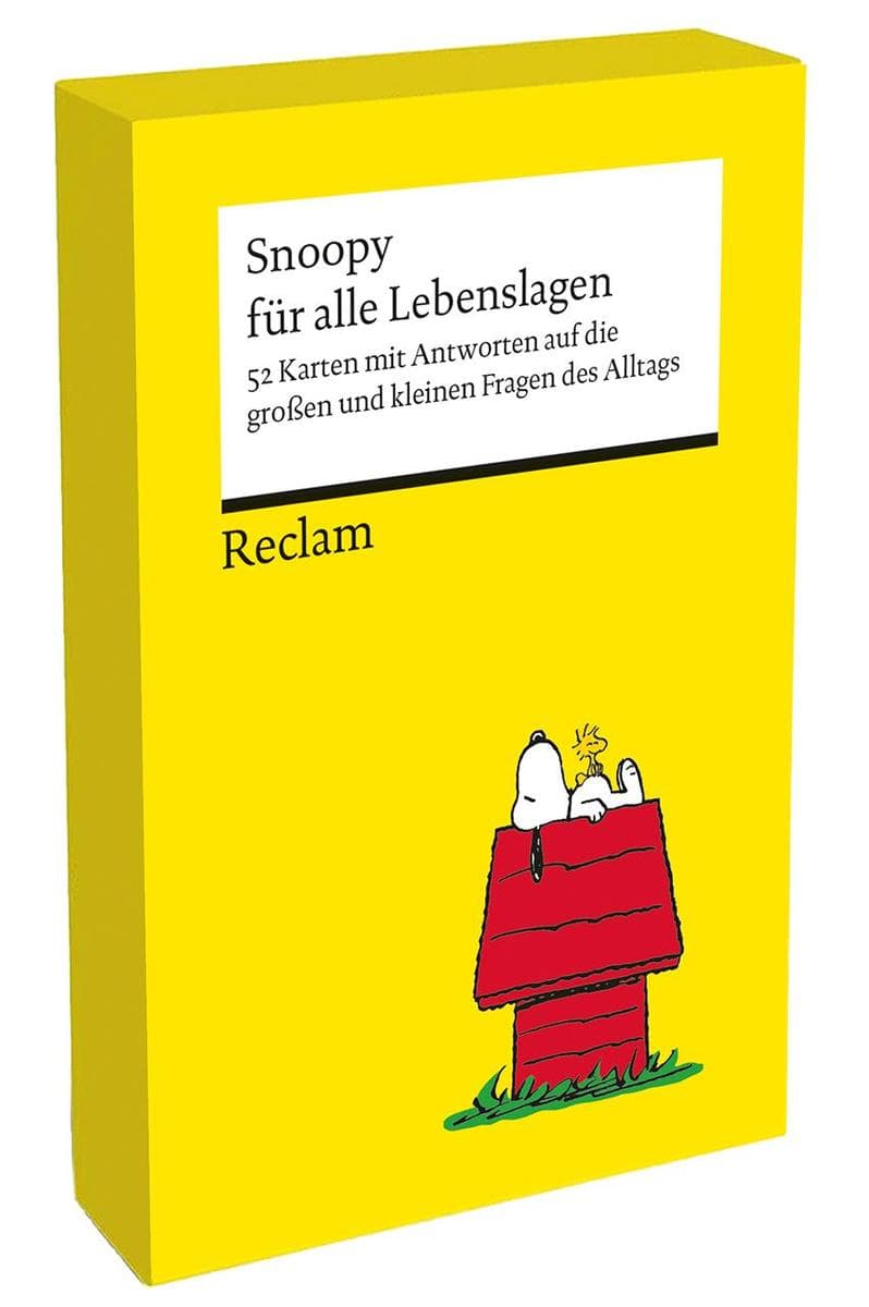 Snoopy für alle Lebenslagen. 52 Karten mit Antworten auf die großen und kleinen Fragen des Alltags (Kartenbox)
