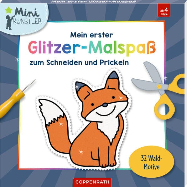 Mein erster Glitzer-Malspaß zum Schneiden und Prickeln