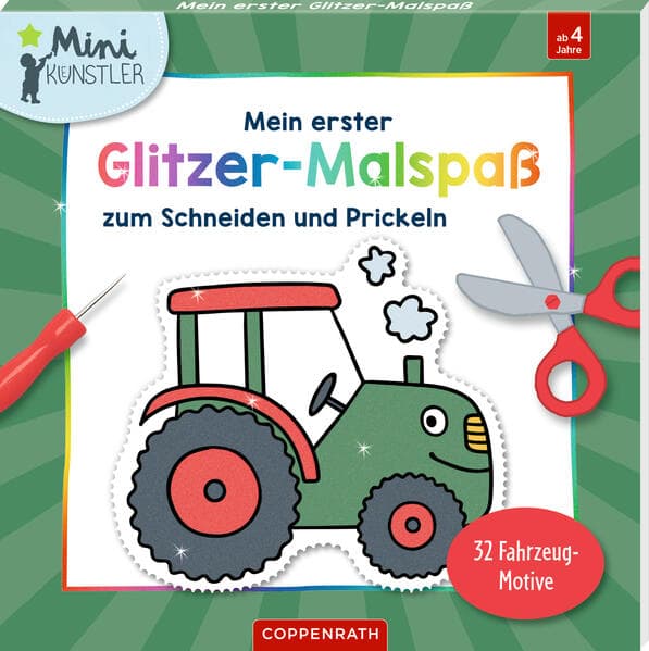 Mein erster Glitzer-Malspaß zum Schneiden und Prickeln