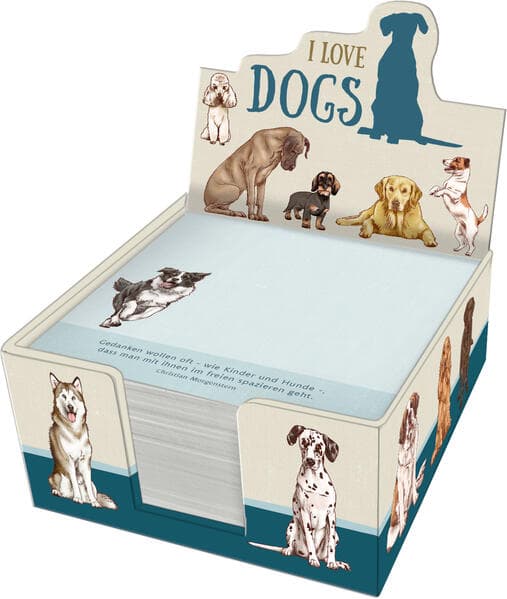 Zettelkästchen - I love dogs