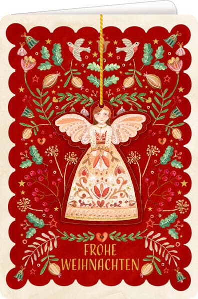 Weihnachtskarte mit Anhänger