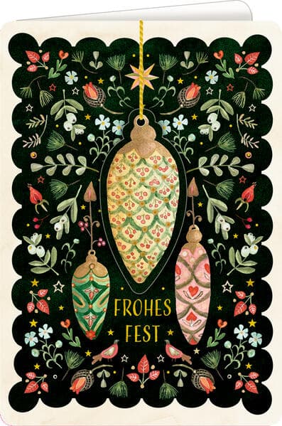 Weihnachtskarte mit Anhänger