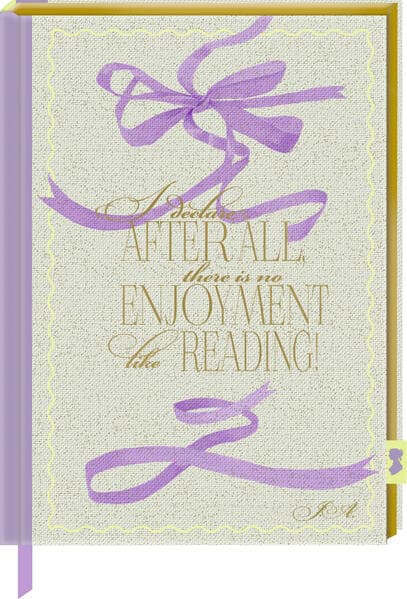 Notizbuch mit glitzerndem Stoffeinband