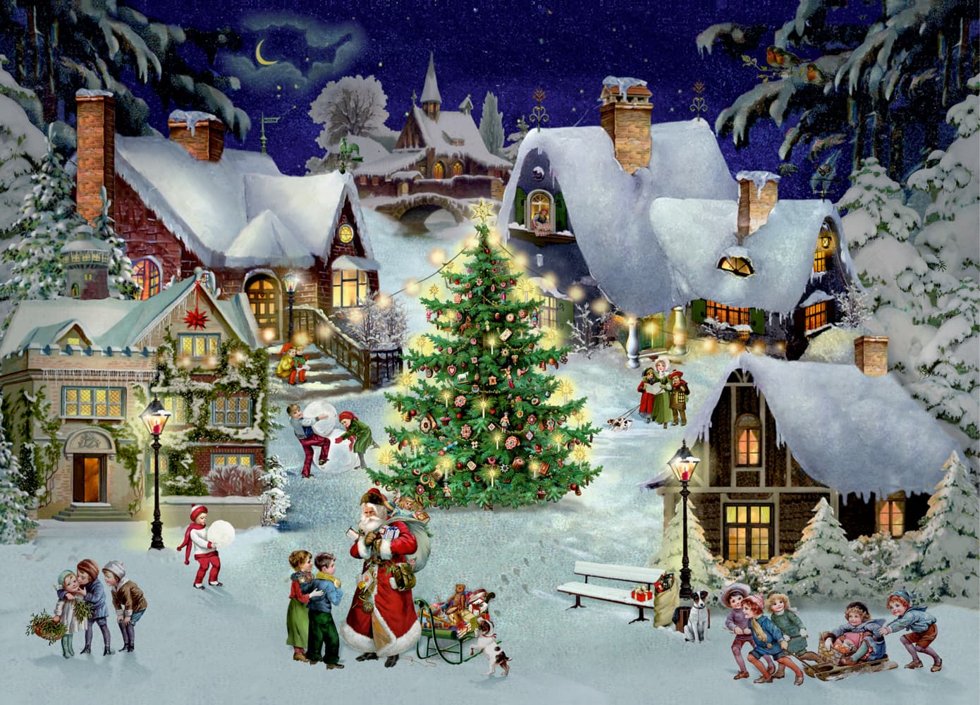 Puzzle - Weihnachten im Dorf