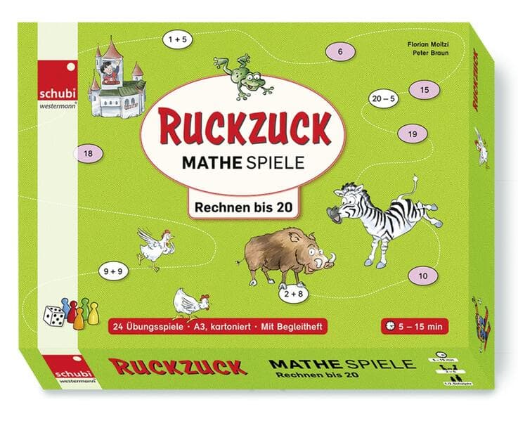 Ruckzuck Mathespiele. Spielend rechnen im Zahlenraum bis 20