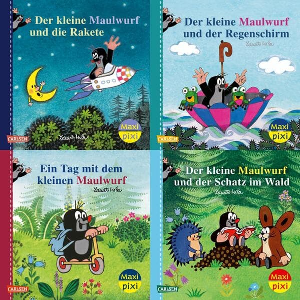 Maxi-Pixi-4er-Set 117: Neue Abenteuer mit dem kleinen Maulwurf (4x1 Exemplar)