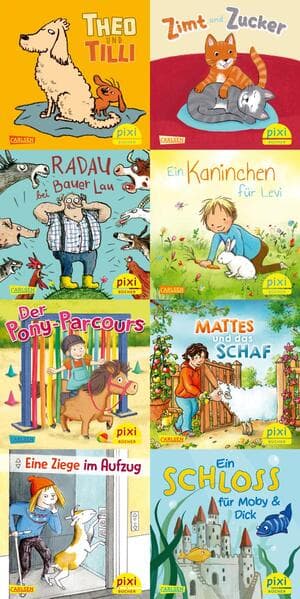 Pixi-Box 306: Pixis Lieblingstiere (8x8 Exemplare)
