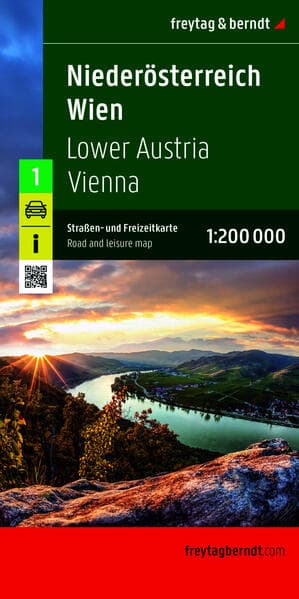 Niederösterreich - Wien, Straßen- und Freizeitkarte 1:200.000, freytag & berndt