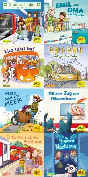 Pixi-Box 307: Pixi unterwegs mit Bus und Bahn (8x8 Exemplare)