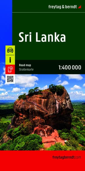 Sri Lanka, Straßenkarte 1:500.000, freytag & berndt