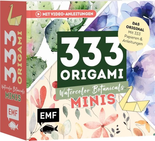 333 Origami Minis - Watercolor Botanicals