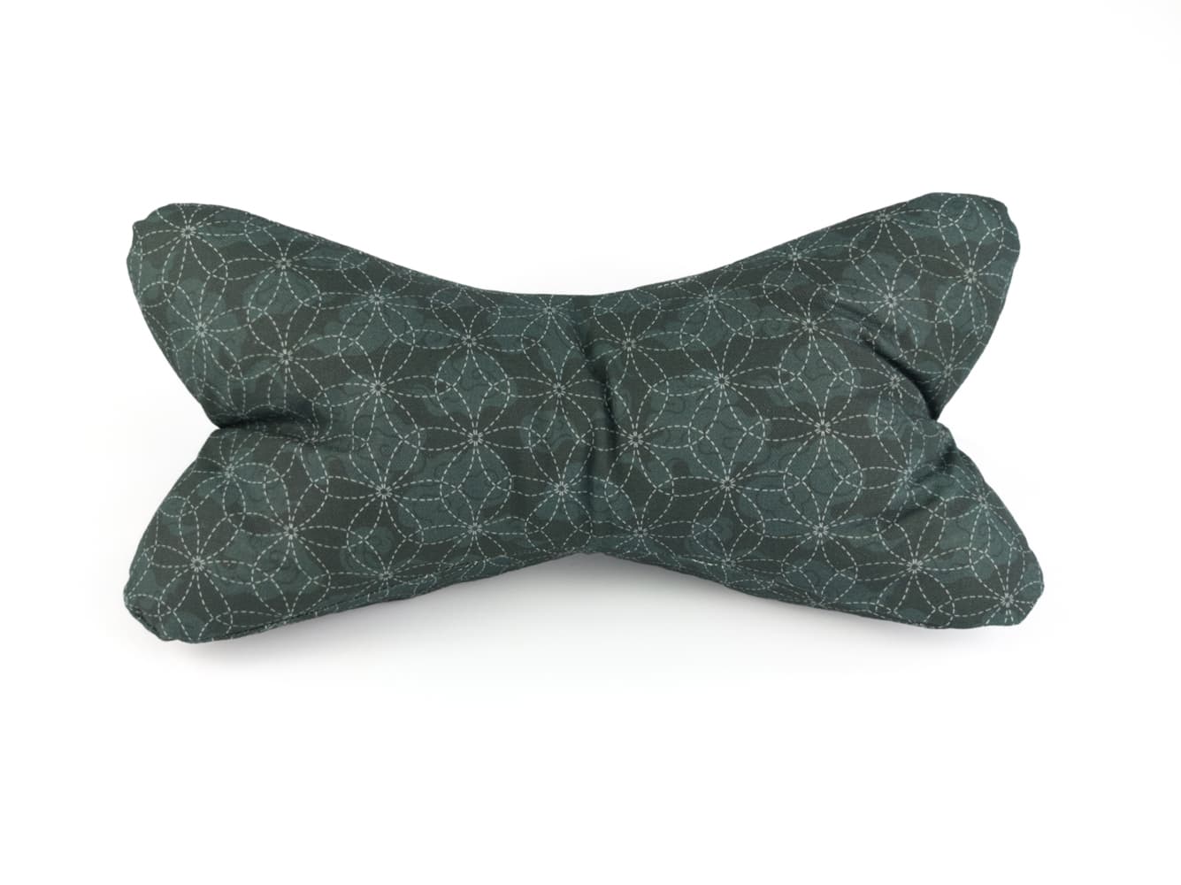Leseknochen - Sashiko-Muster schwarzgrün