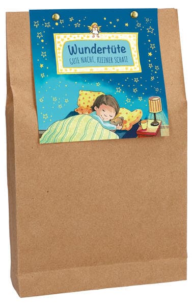 Butzon & Bercker Wundertüte Gute Nacht, kleiner Schatz - liebevoll gefüllte Geschenktüte mit kleinen Überraschungen zum Einschlafen, ideales Geschenk für Kinder und das Abendritual